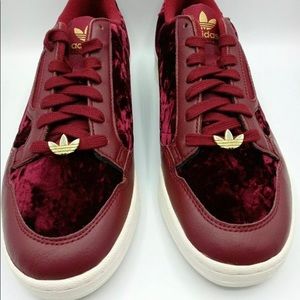 Adidas Continental 80 Burgundy Velvet sneakers